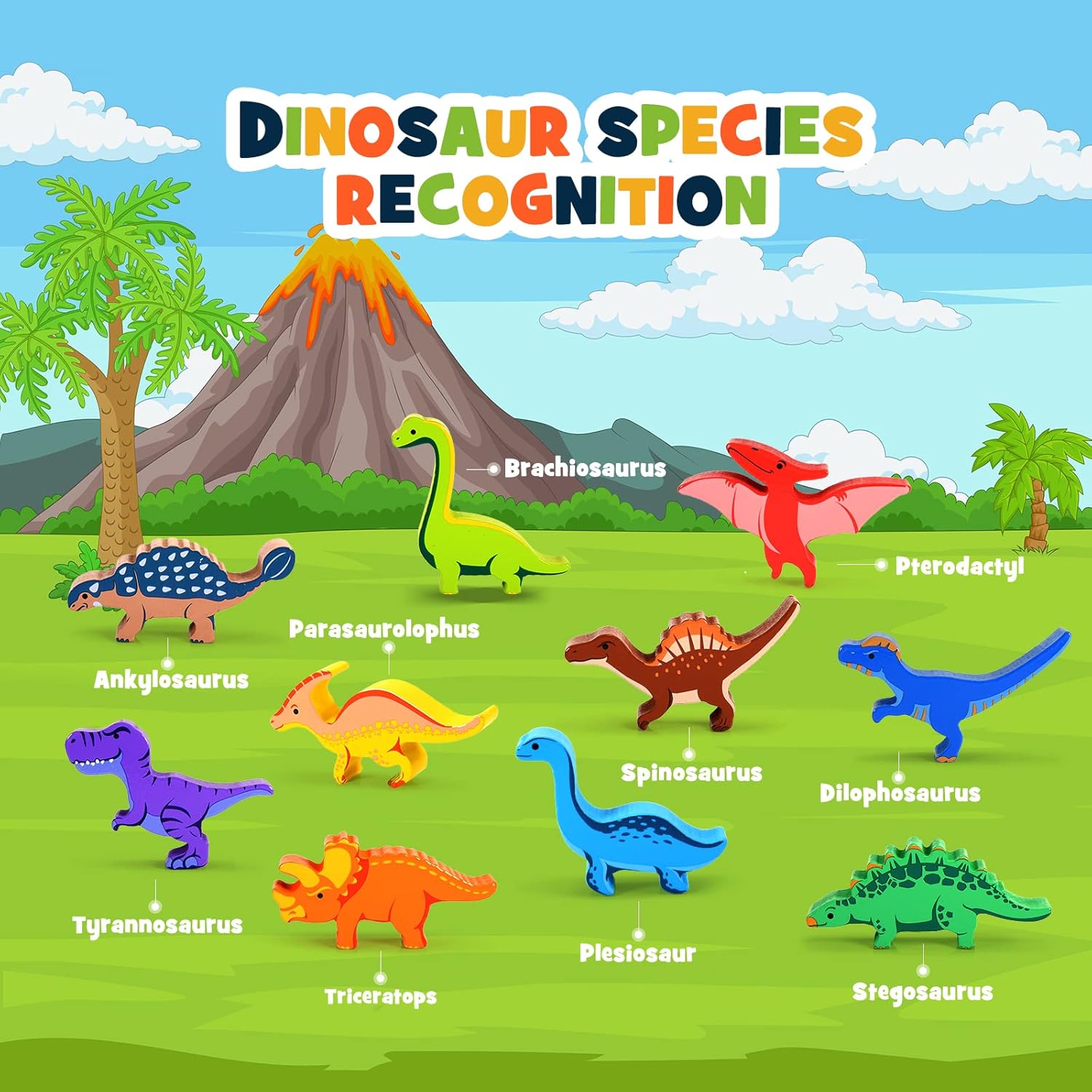Dinosaur Stacking Montessori Toys