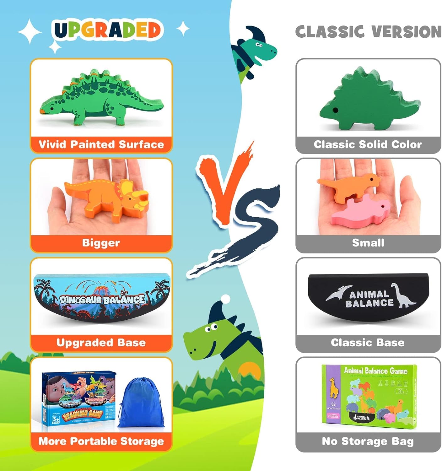 Dinosaur Stacking Montessori Toys