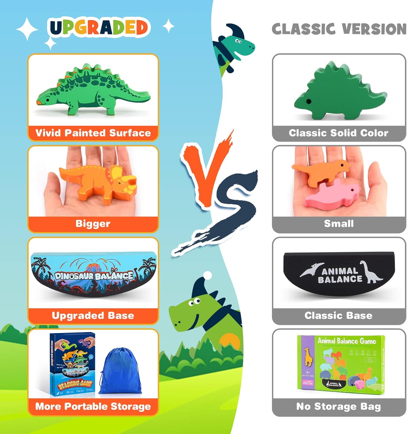 Dinosaur Stacking Montessori Toys