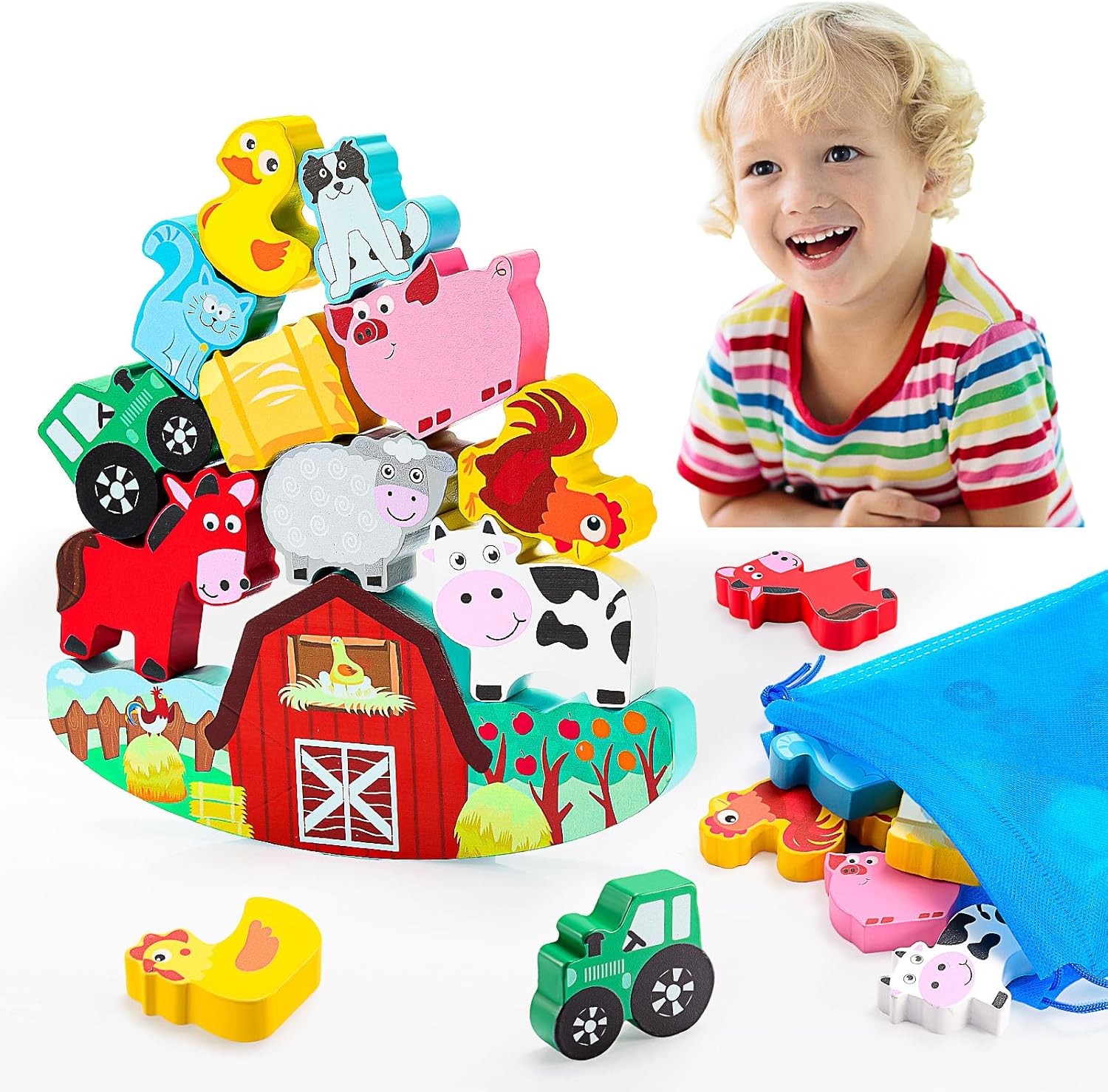 Dinosaur Stacking Montessori Toys