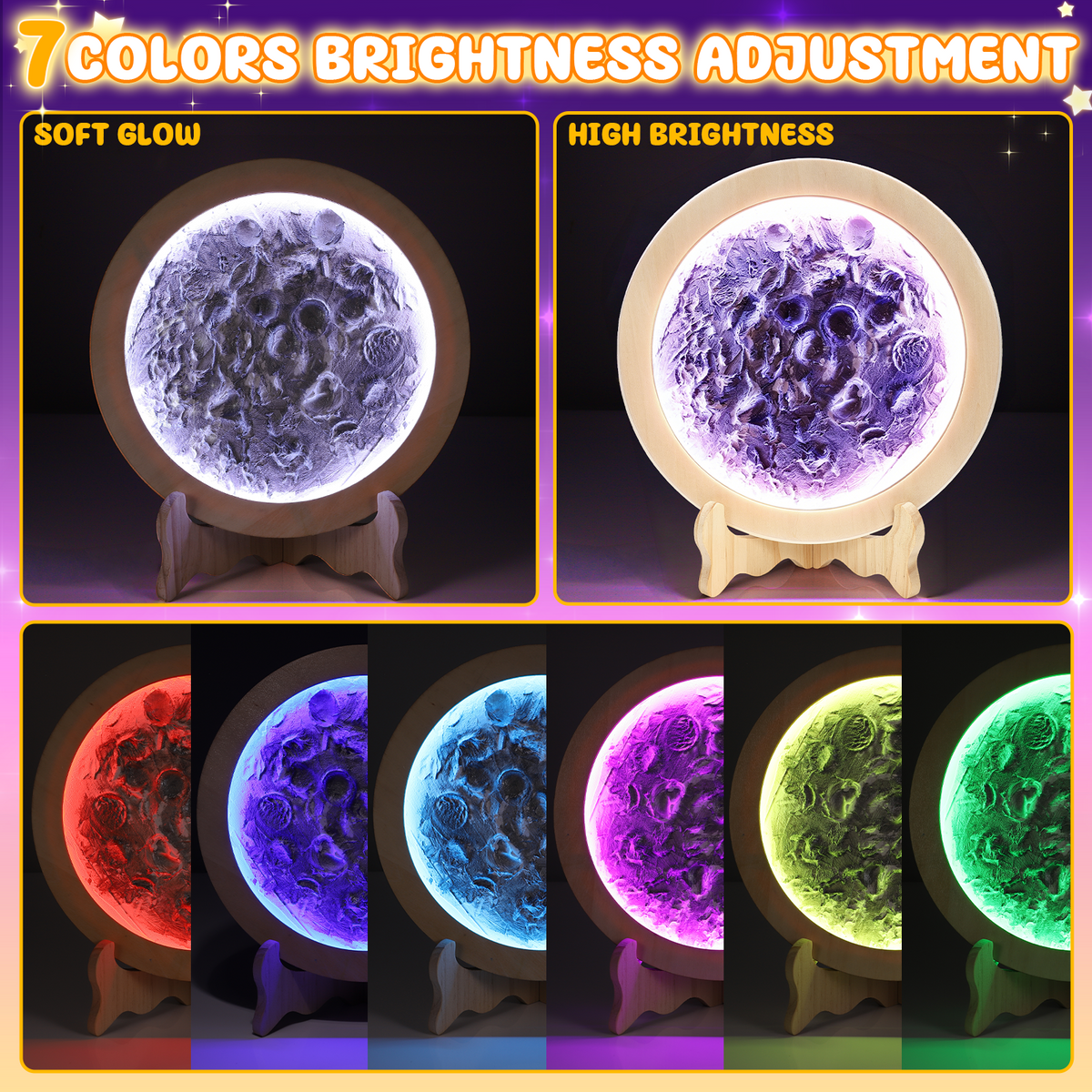 Craft Kit for Girls 8-12, DIY Moon Lamp Craft Set, Gift for 6 7 8 9 10 Year Old Girls, Craft Kits for Kids