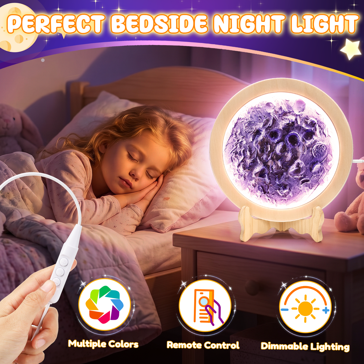 Craft Kit for Girls 8-12, DIY Moon Lamp Craft Set, Gift for 6 7 8 9 10 Year Old Girls, Craft Kits for Kids