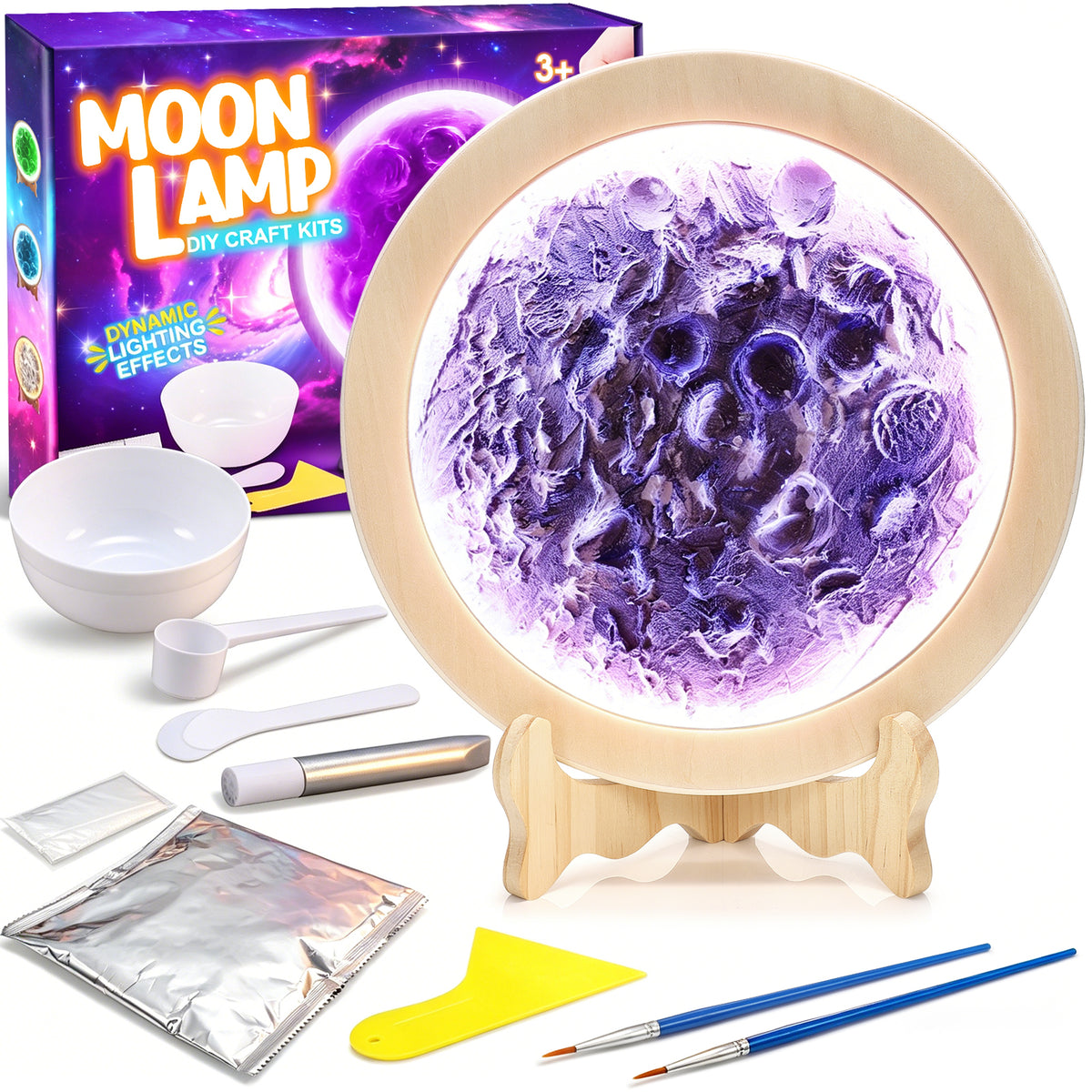 Craft Kit for Girls 8-12, DIY Moon Lamp Craft Set, Gift for 6 7 8 9 10 Year Old Girls, Craft Kits for Kids