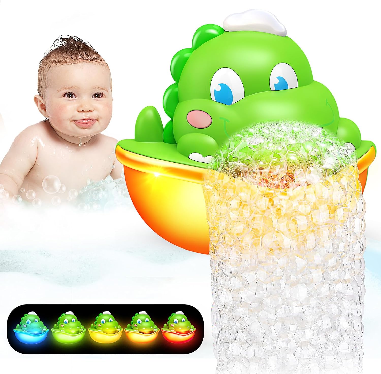 Dinosaur Light-Up Bubble Machine