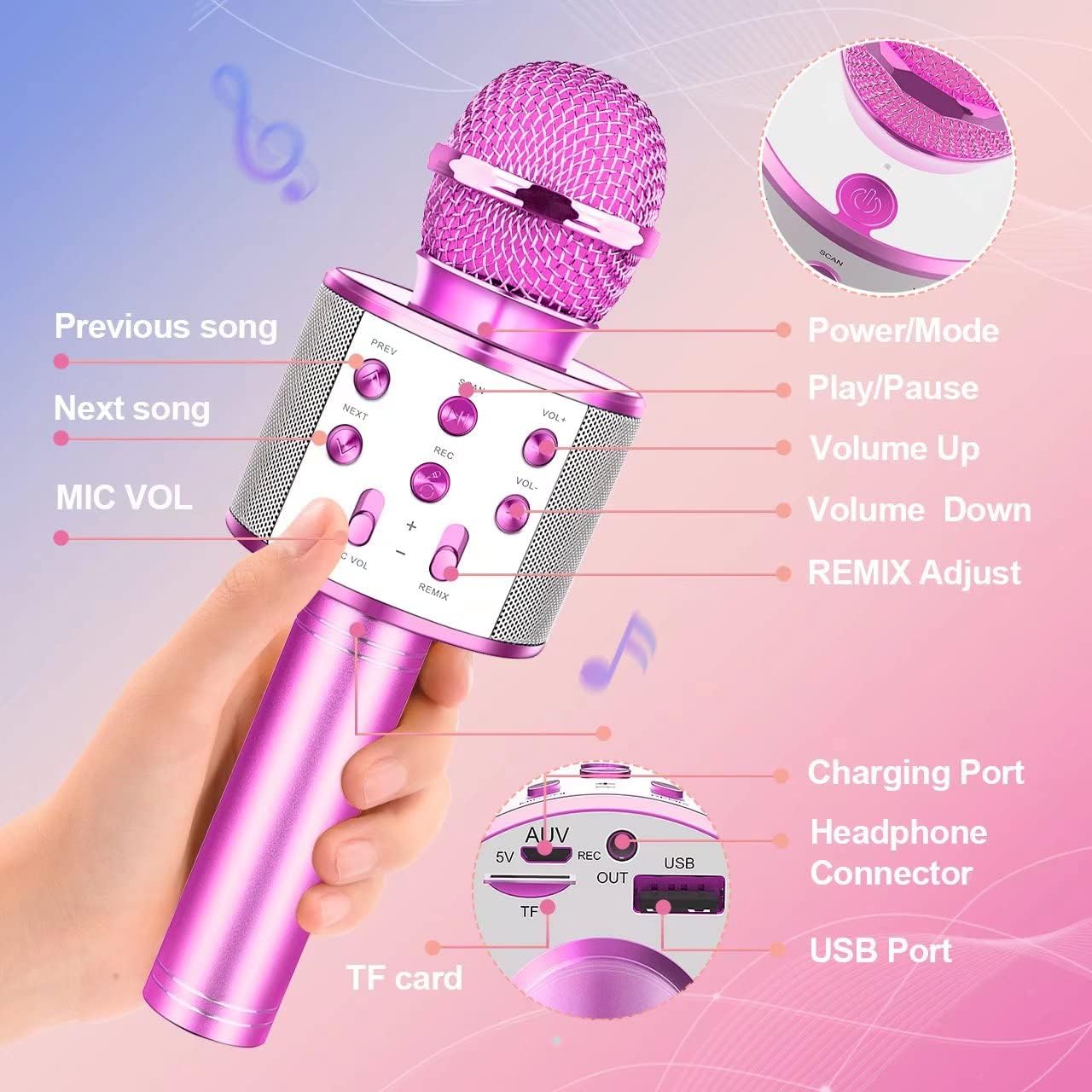 Bluetooth Wireless Microphone