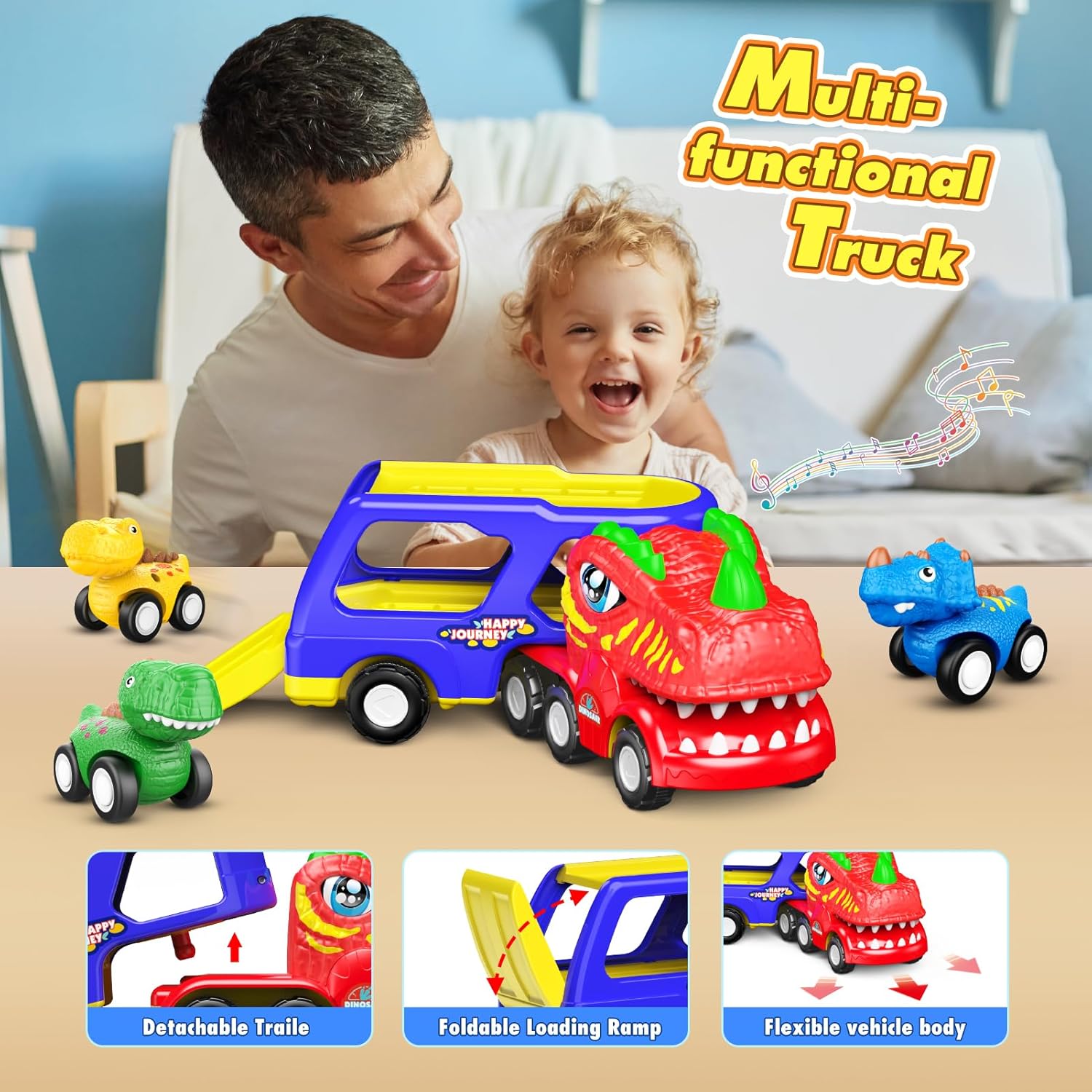 Dinosaur Remote Control Car Set