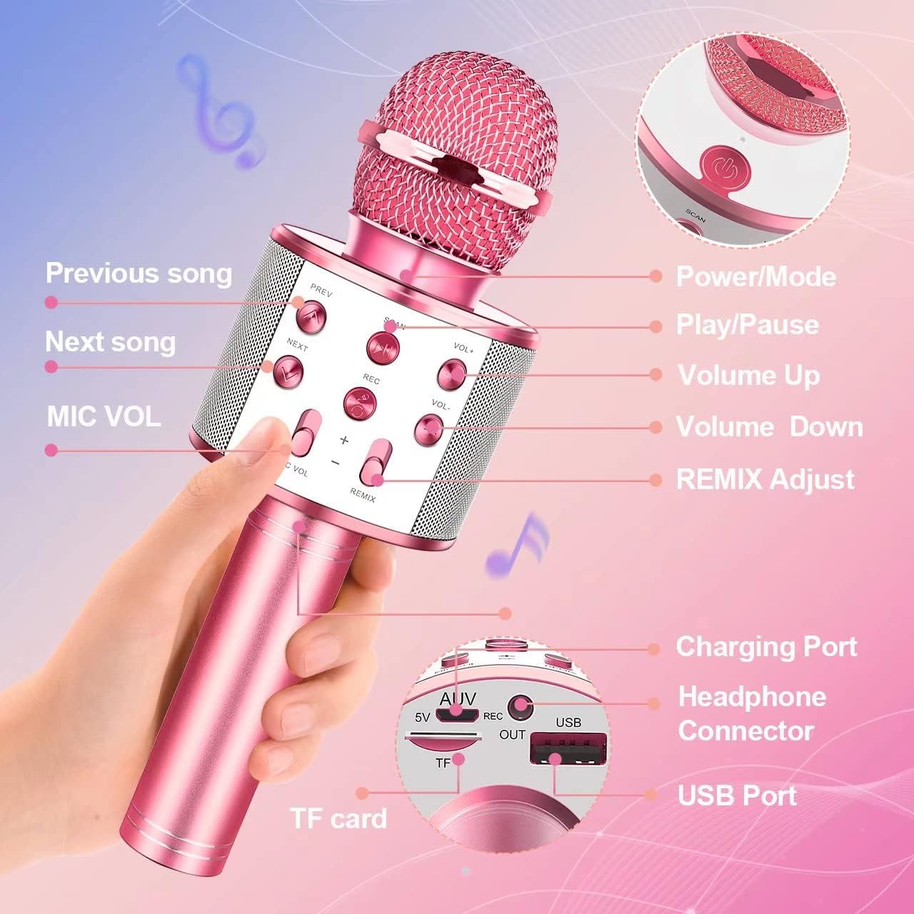 Bluetooth Wireless Microphone