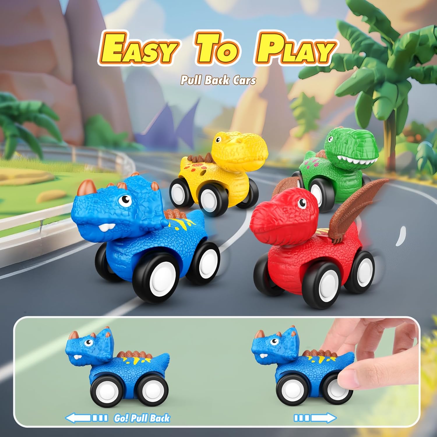 Dinosaur Remote Control Car Set