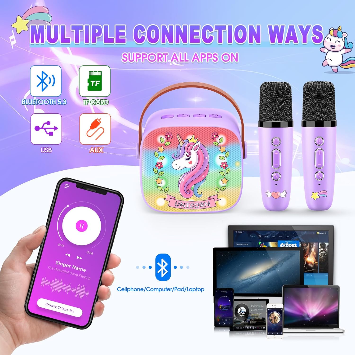 Unicorn Kids Microphone