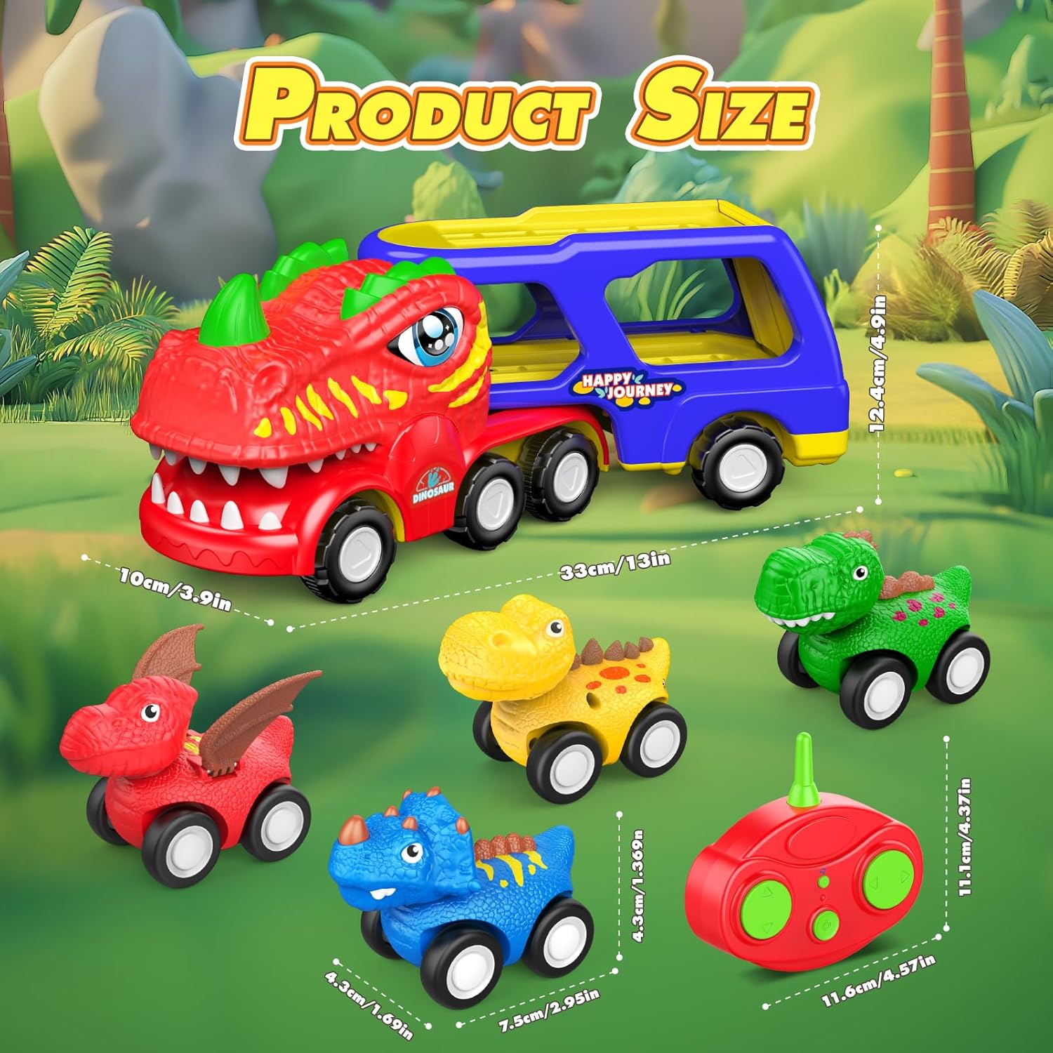 Dinosaur Remote Control Car Set