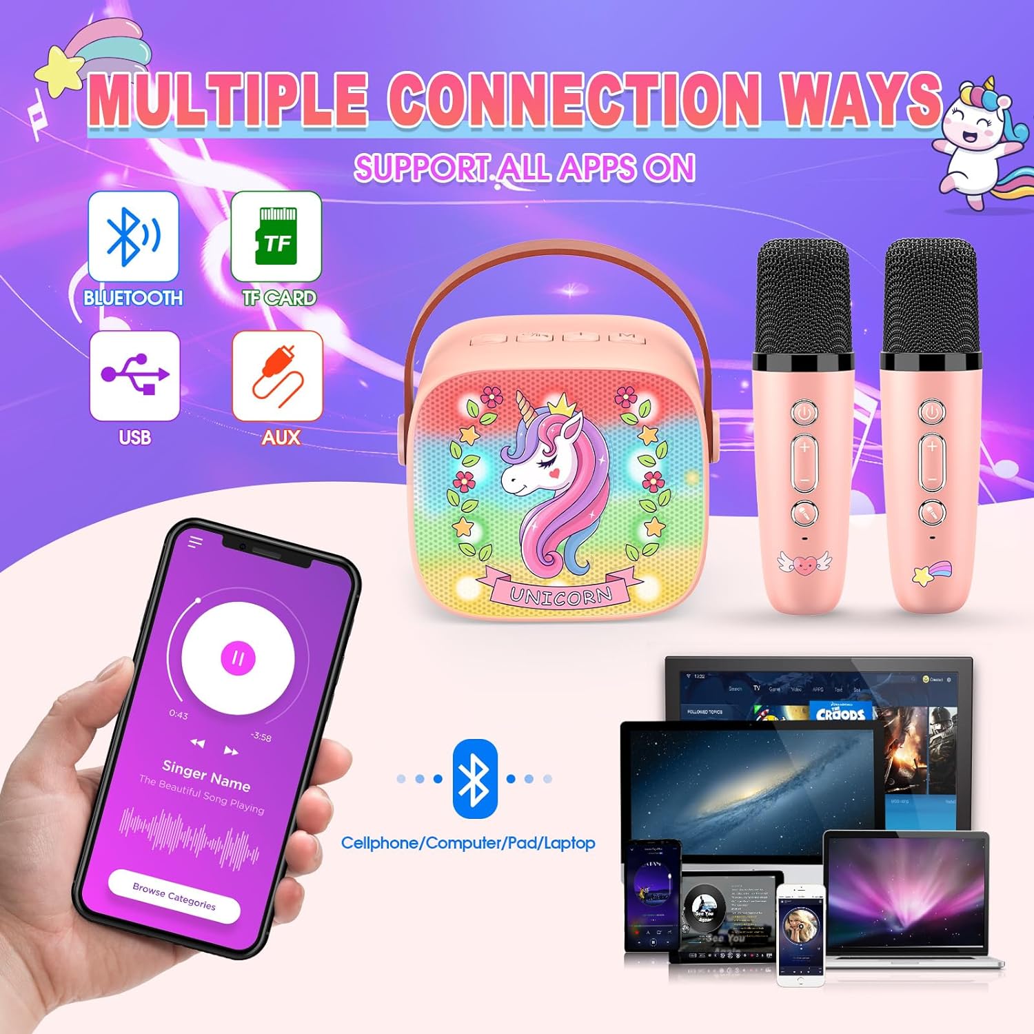 Unicorn Kids Microphone