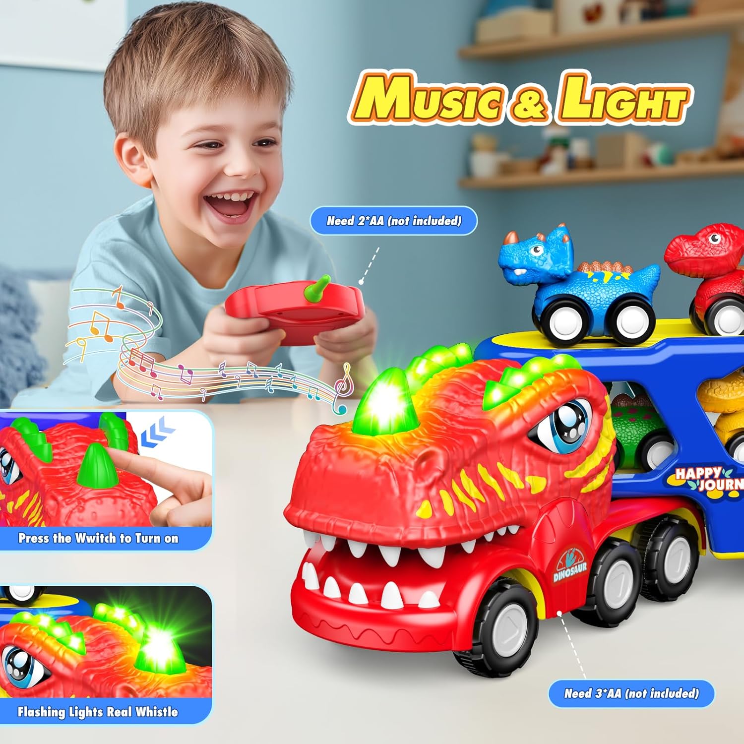 Dinosaur Remote Control Car Set