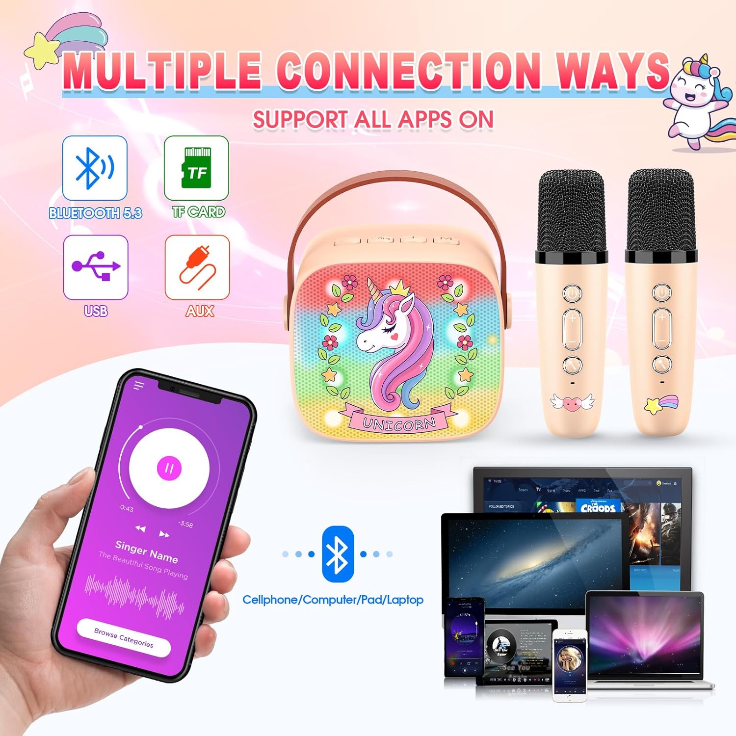 Unicorn Kids Microphone